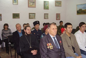 Священник поздравил новобранцев с призывом в ряды Российской армии