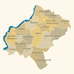 Карта епархии